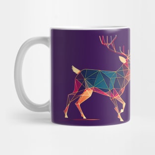 Geometric running deer Mug